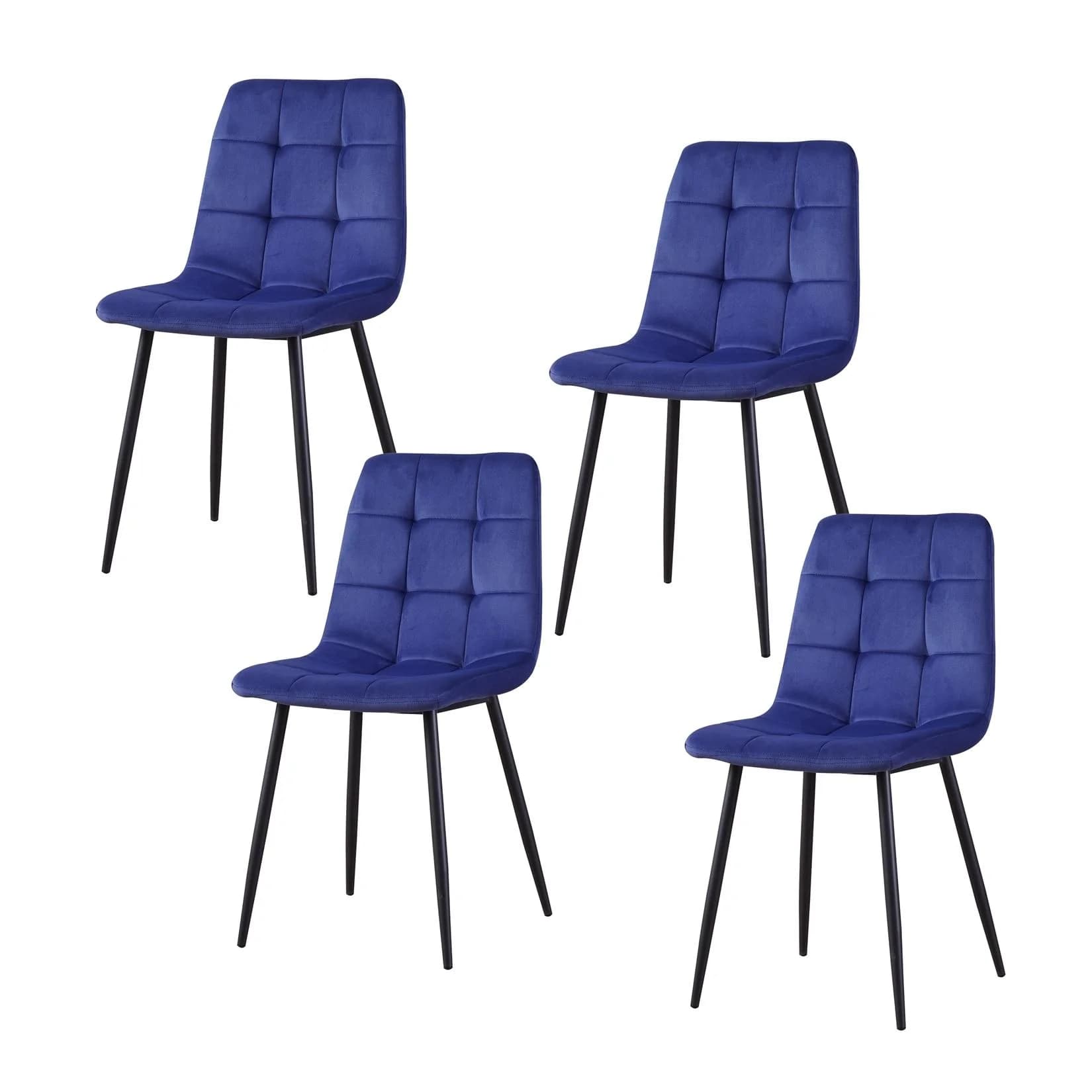 HTI-Living Stuhl Mesa Velvet Blau Moderner Esszimmerstuhl
