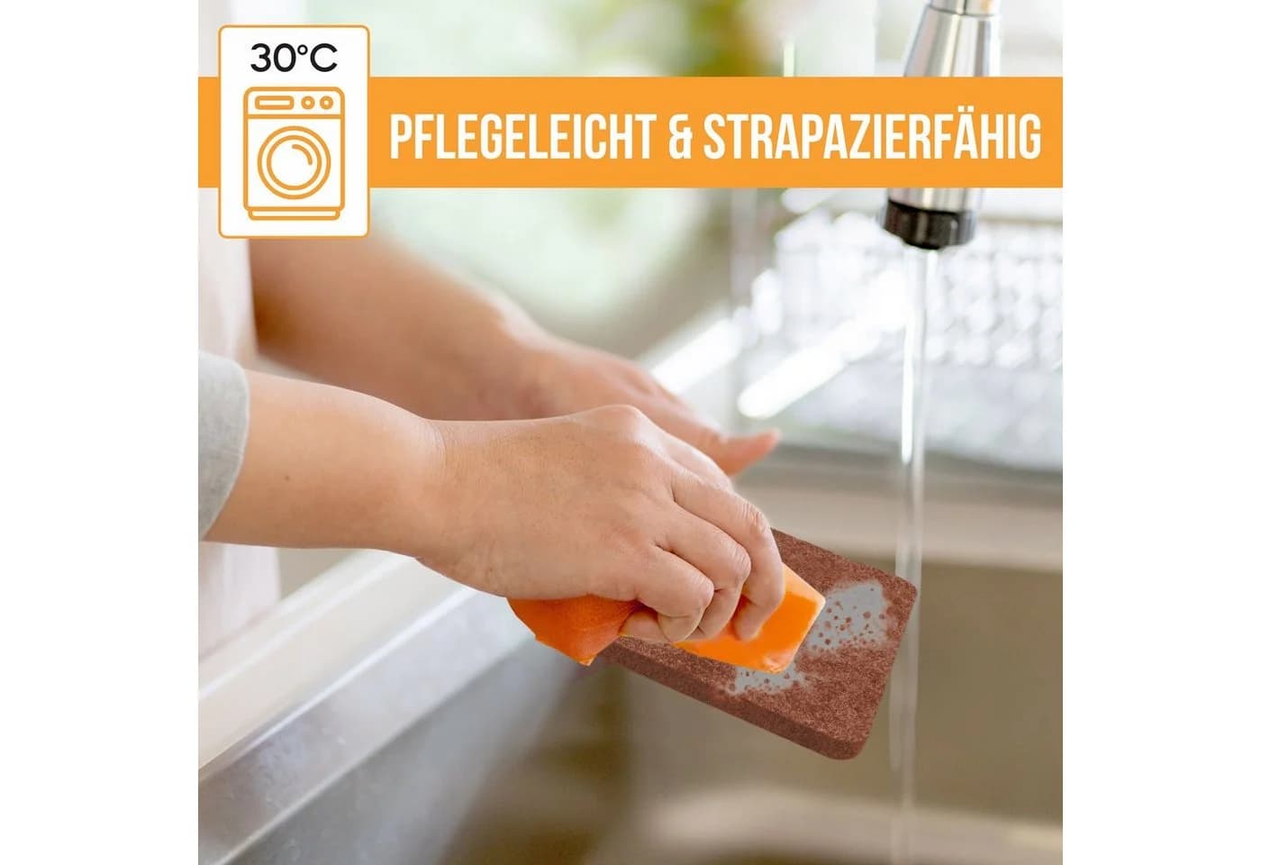 wortek Filz-Untersetzer Eckig 10er Set Braunschwarz