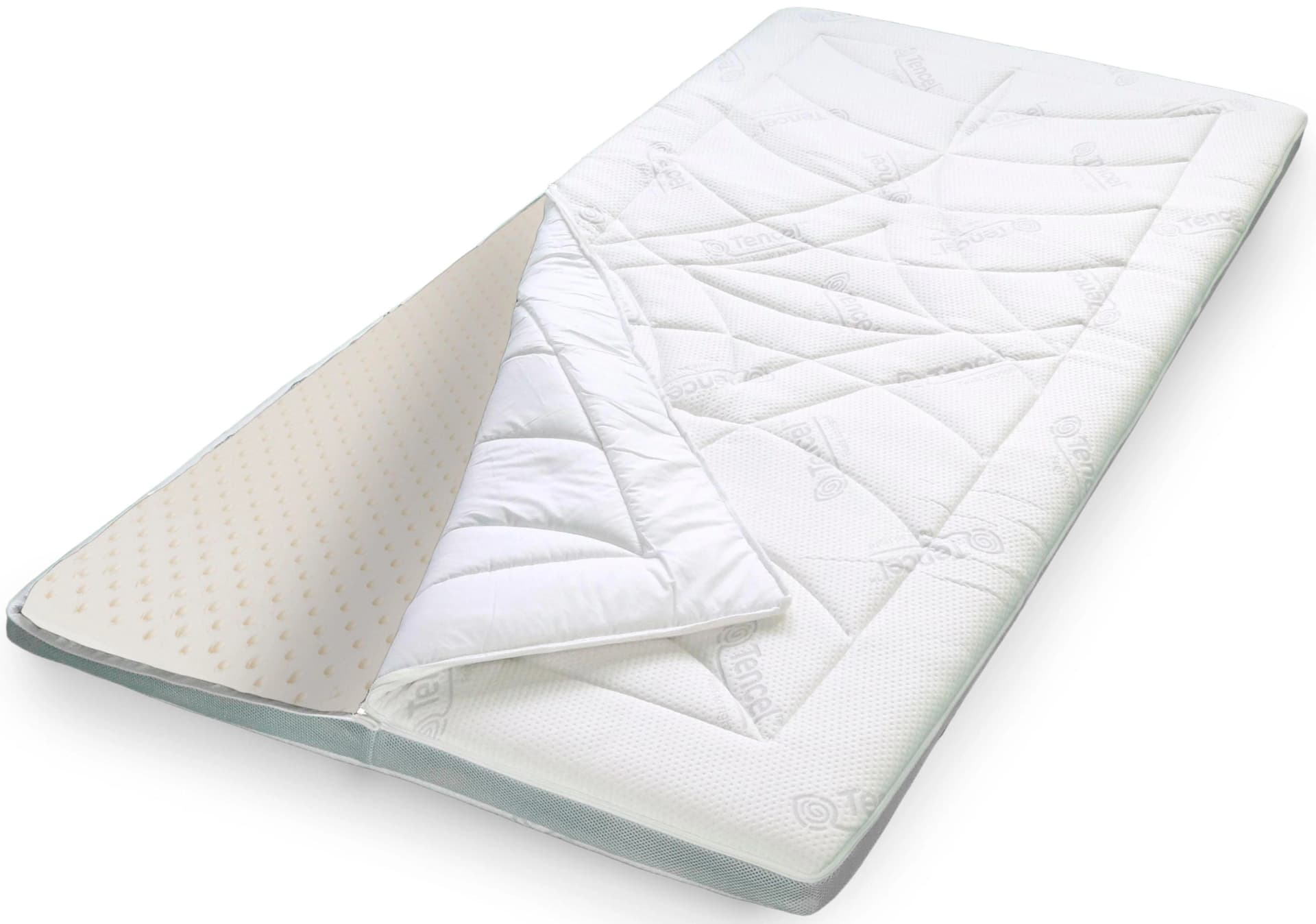 Stendebach Topper Softtop Luxus TENCEL™ Latex Grau
