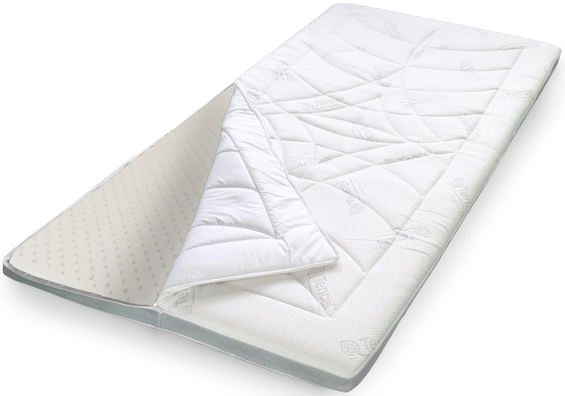 STENDEBACH Softtop Luxus Topper Grau Latex TENCEL™