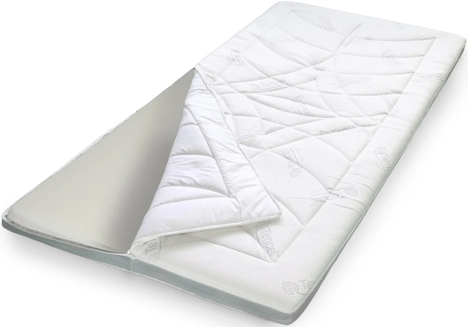 Stendebach Topper Softtop Luxus TENCEL Viscoschaum Grau