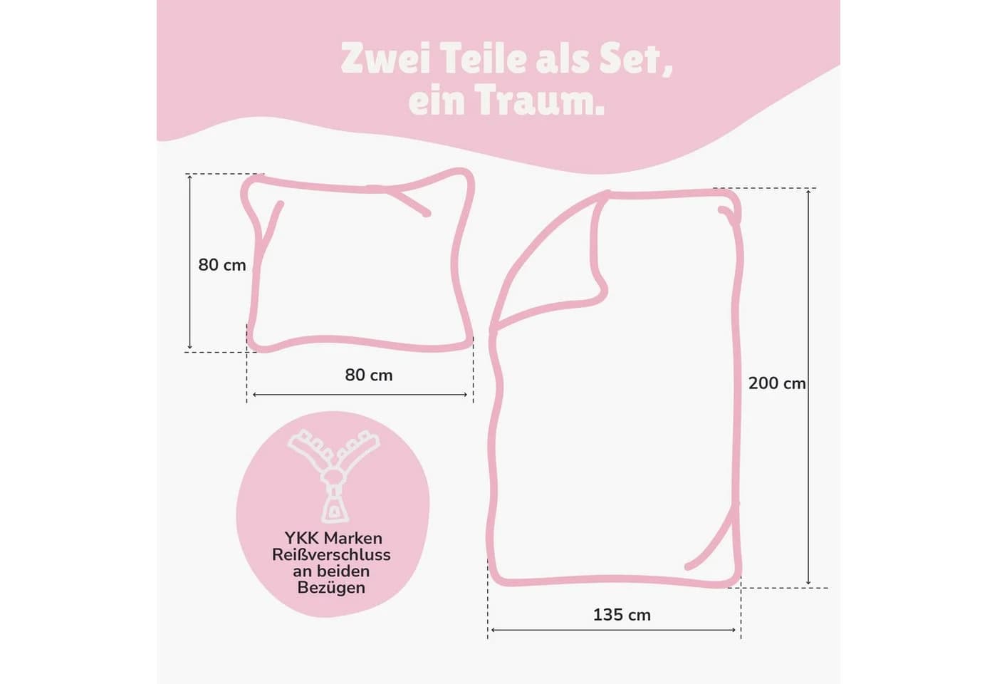 Familando Kinderbettwäsche Unicorn Academy 100% Baumwolle Rosa Violett