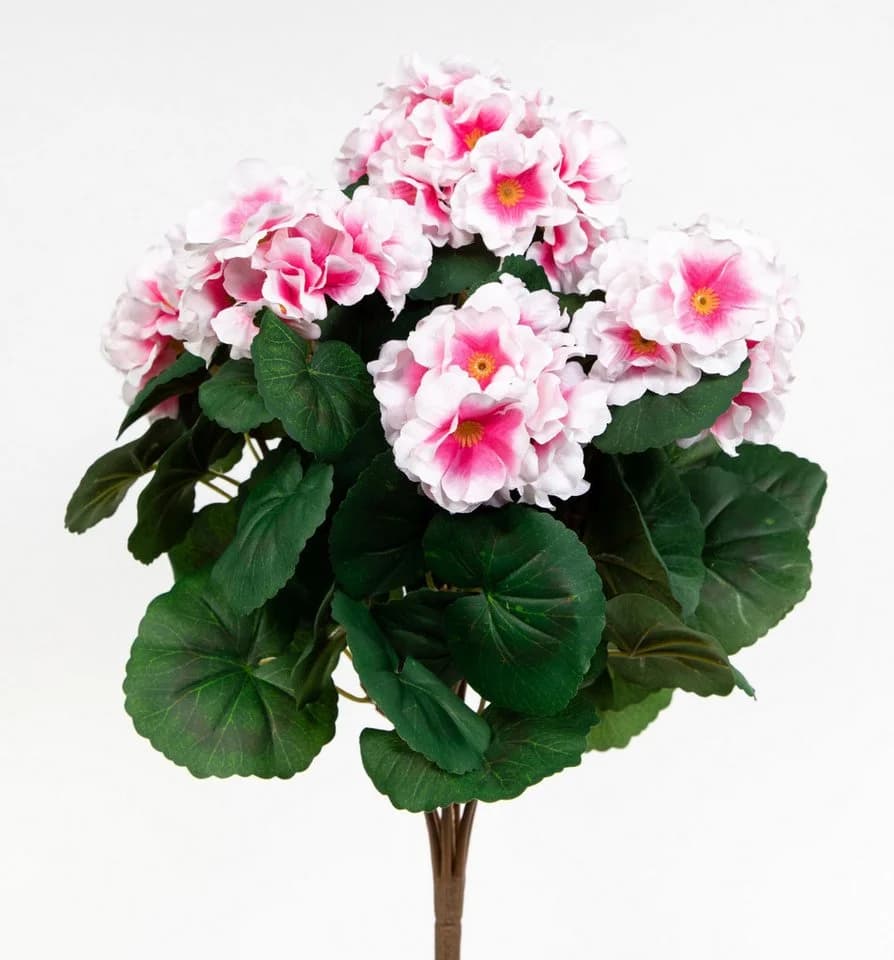 Seidenblumen Roß Künstliche Geranie Rosa 38 cm
