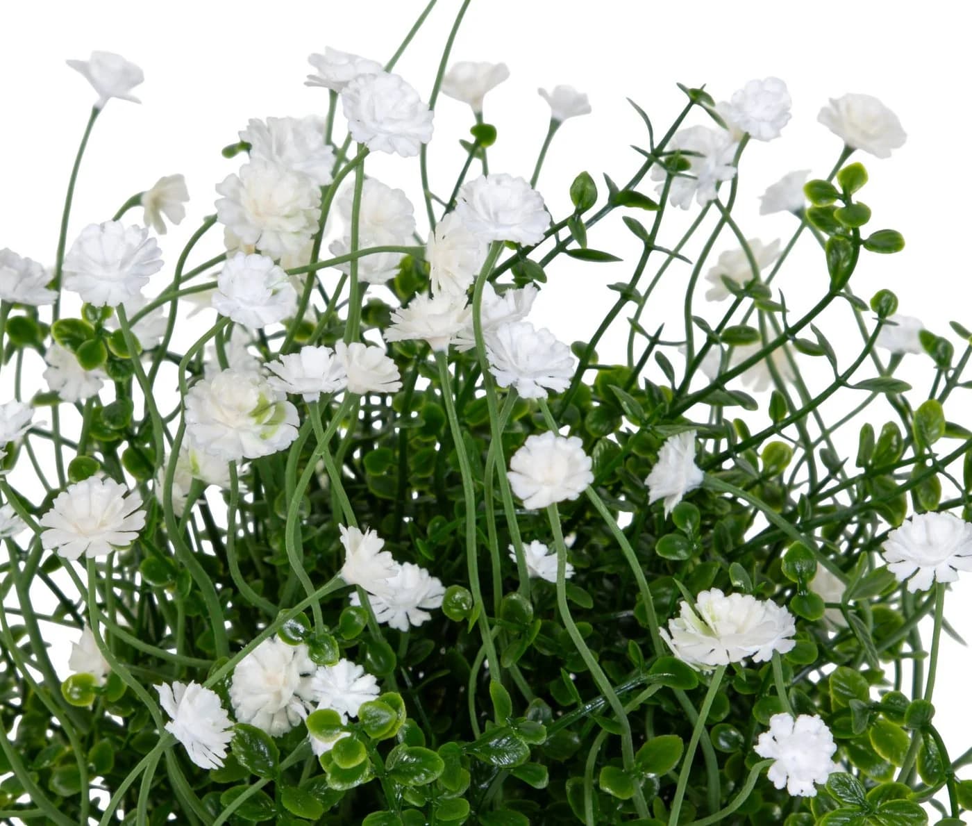 Seidenblumen Roß Schleierkraut Kunstblume Natural Look 24cm Weiß