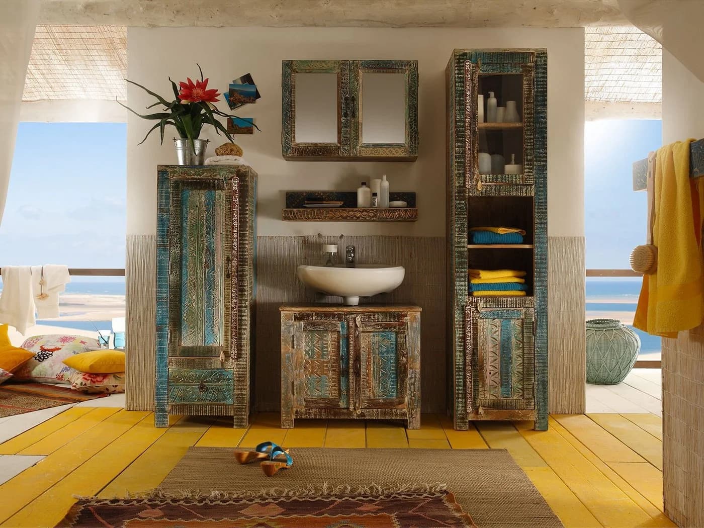 massivum Wanddekoobjekt Wandboard Blue Lagoon Bunt