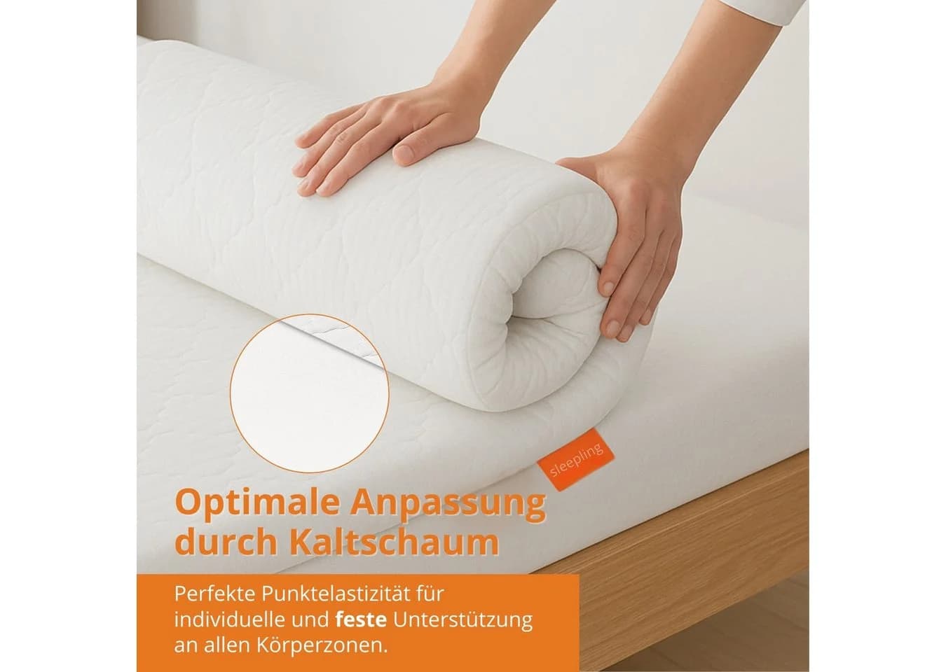 sleepling Kaltschaum Topper 6 cm Matratzenauflage