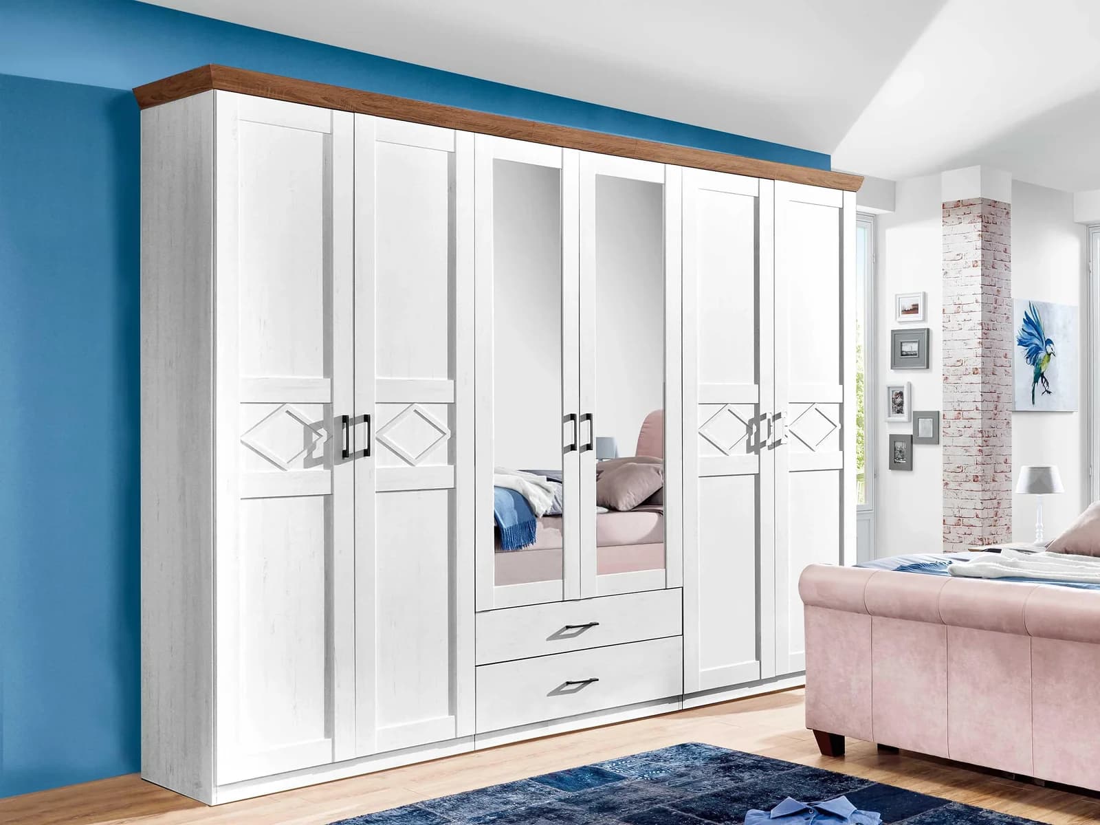 Kleiderschrank vito COUNTRY 309x230x61 cm