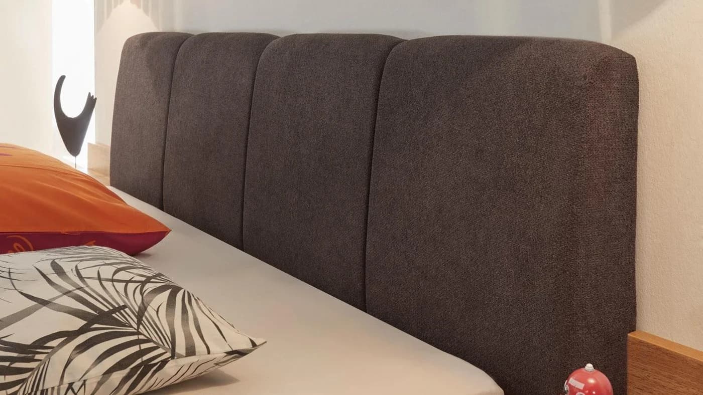 Möbel Akut Bettanlage MONACO 180x200 cm mit gepolstertem Kopfteil
