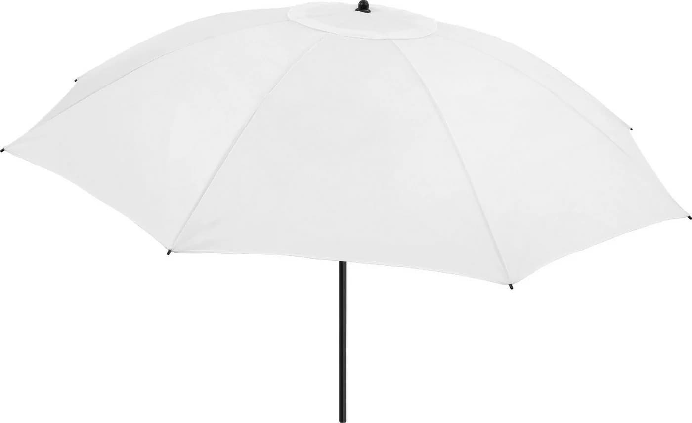 FARE Sonnenschirm XL weiß höhenverstellbar knickbar