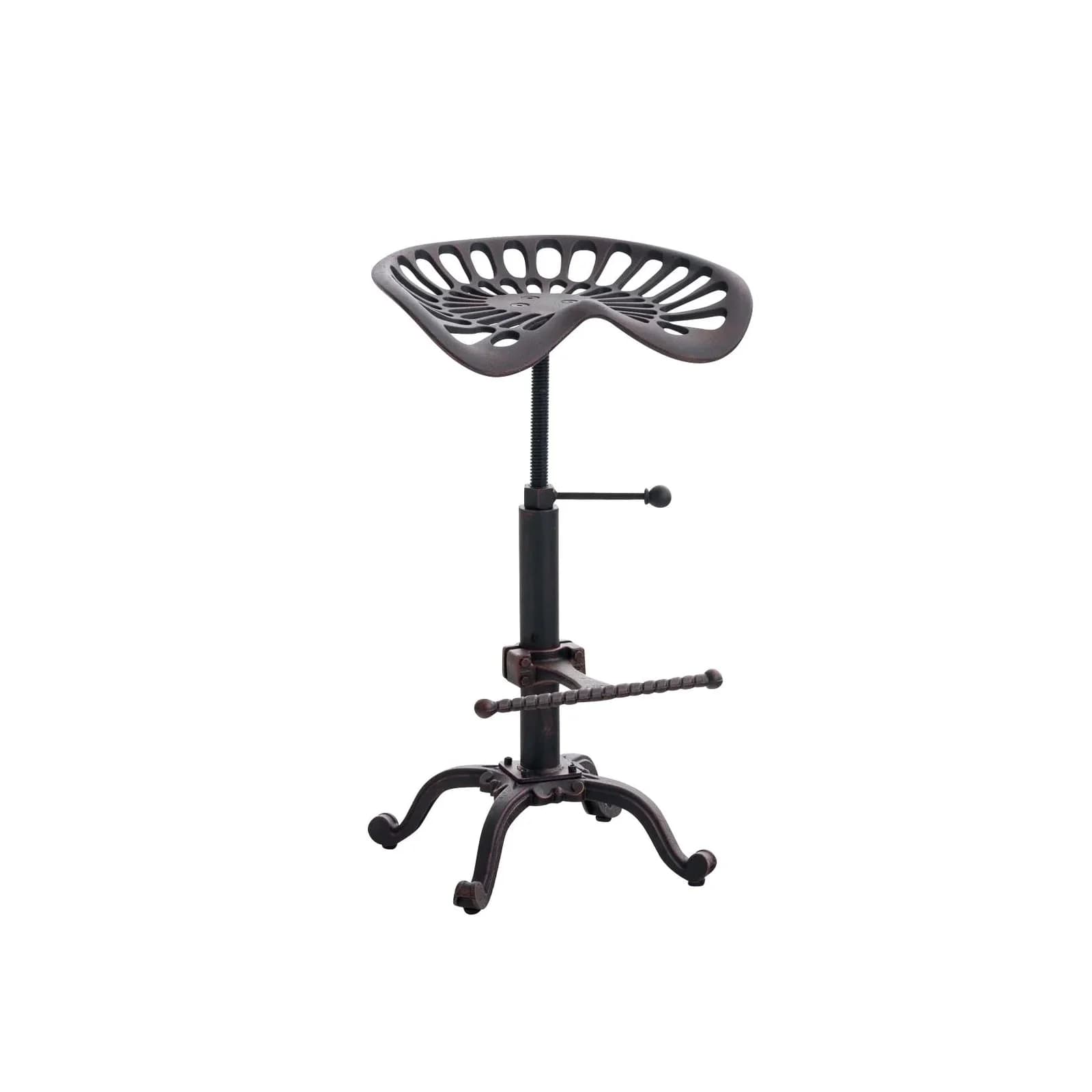 CLP Barhocker Butch Industrial-Stil Gusseisen Sitz Höhenverstellbar