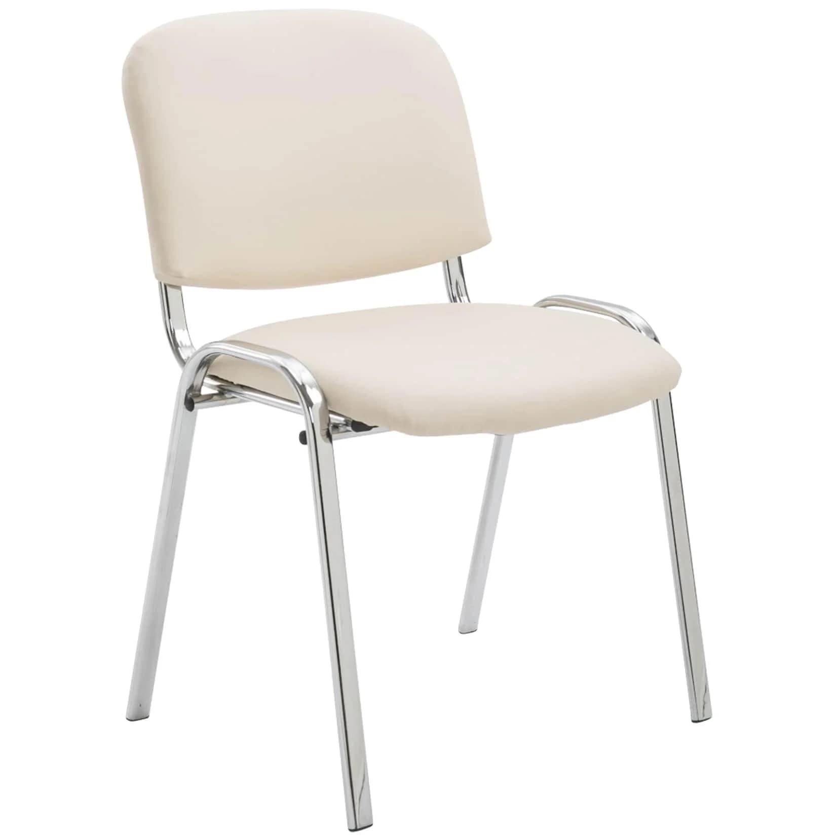 CLP Stapelstuhl Ken Kunstleder Metall Chrom-Optik