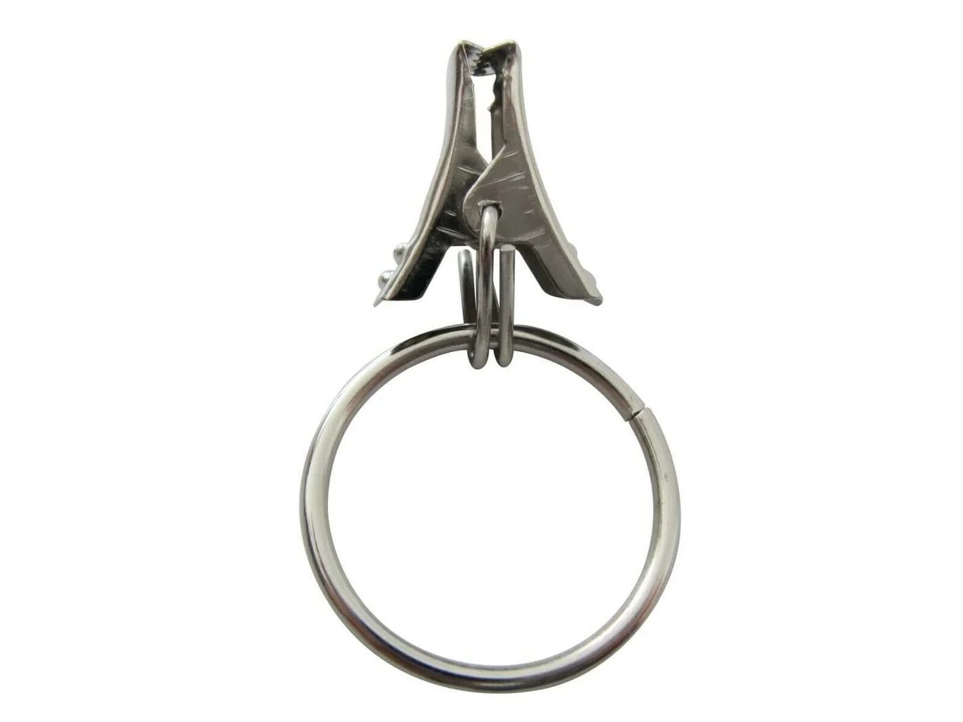 rewagi Gardinenhaken Metallklammer mit Ring 23mm vernickelt