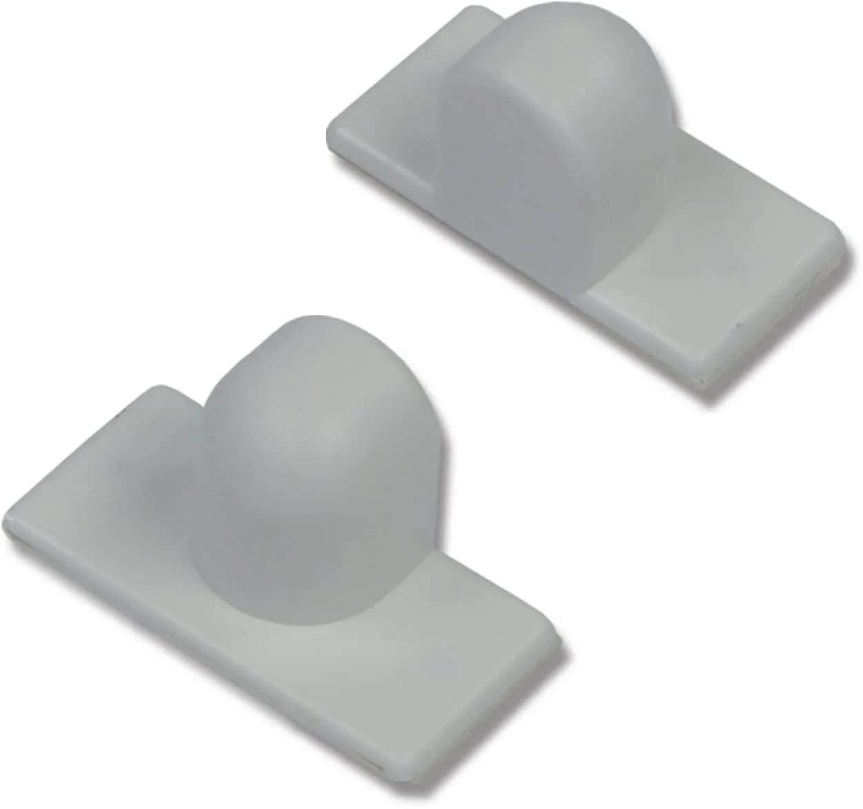 rewagi Jalousie Magnethalter Weiß Haftmagnetschnäpper mit Klebestreifen 2er Set