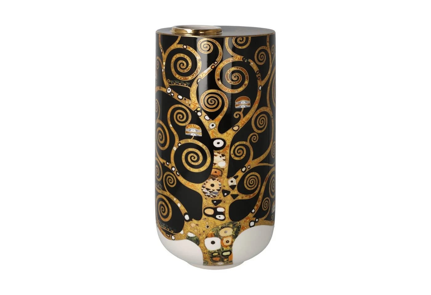Goebel Dekovase Gustav Klimt Schwarz Gold