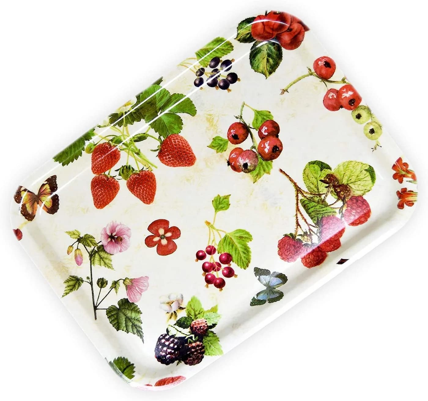 Lashuma Melamin Tablett Waldbeeren Bunt 31x23 cm