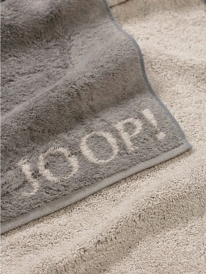 JOOP! Gästetuch-Set 3-tlg. CLASSIC DOUBLEFACE Graphit 100% Baumwolle