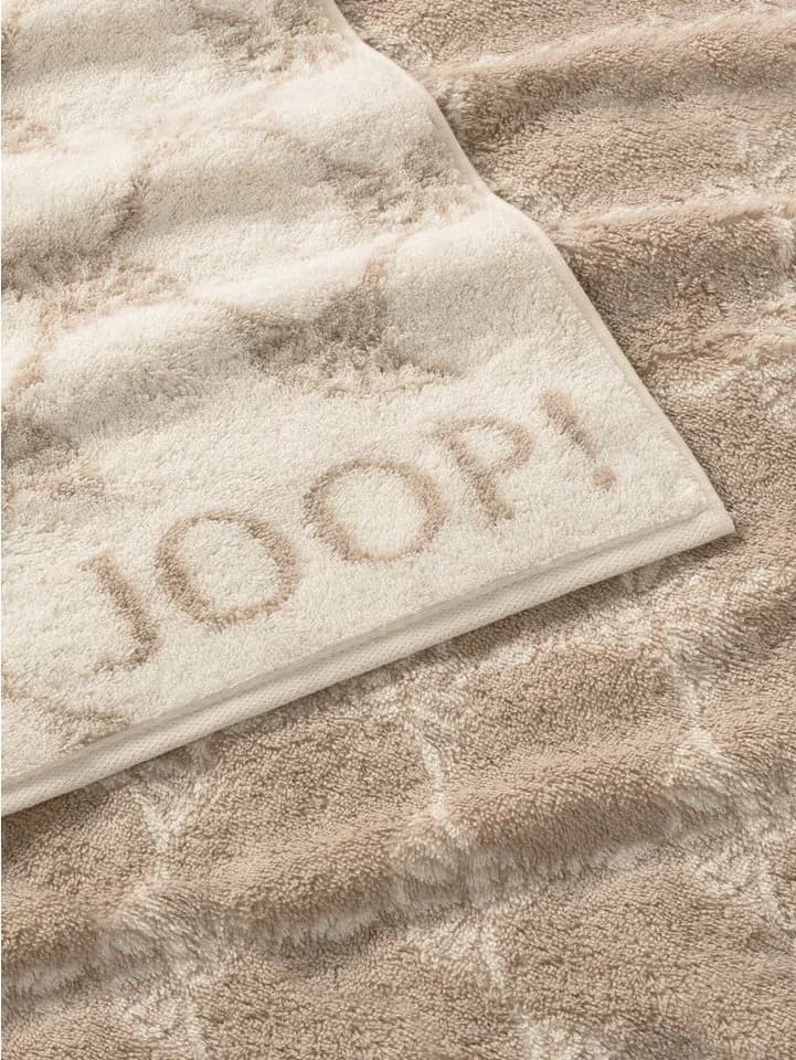 JOOP! Handtuch-Set CLASSIC CORNFLOWER 2-tlg. Beige Kornblumenmuster