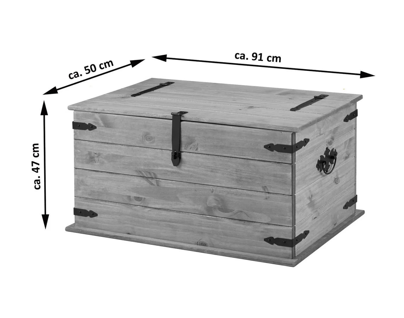 SAM® Truhentisch Torreon Massivholz Truhen-Couchtisch Mexican Style