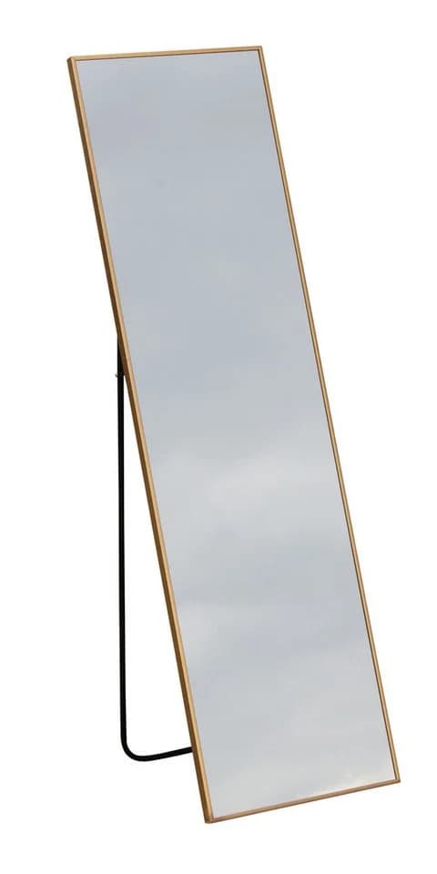 LC Home Wandspiegel Aluminiumgestell Schwarz Gold 2-in-1