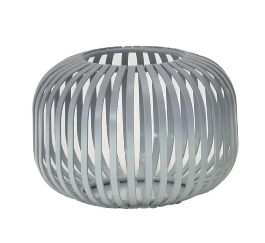 Laterne LUNARO Metall Grau