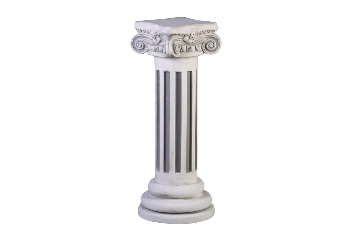 Gartendekoparadies.de Griechische Säule Steinsockel Grau Frostsicher