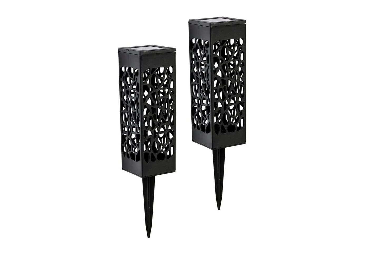 GartenHero LED Solarleuchte mit Schattenwurf und Dämmerungssensor