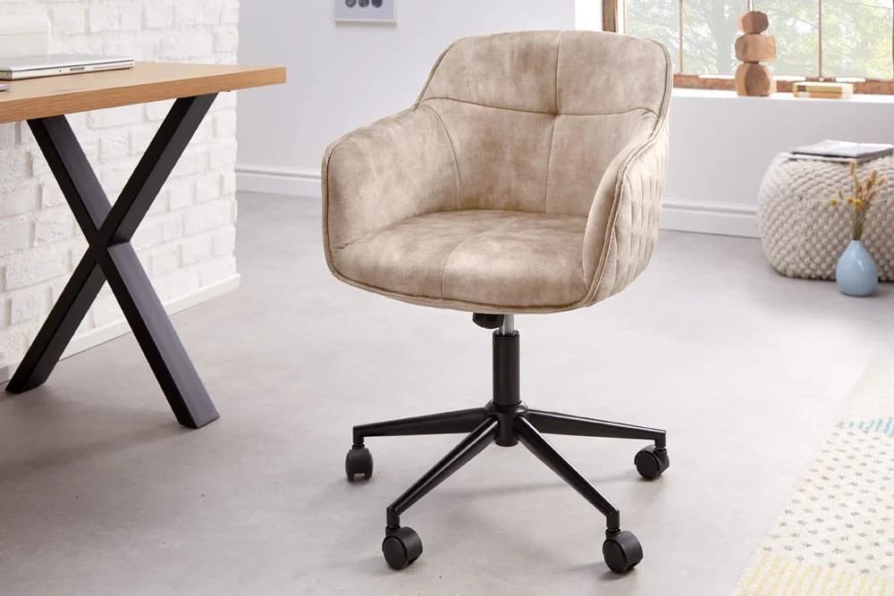 riess-ambiente Drehstuhl EUPHORIA Samt höhenverstellbar mit Armlehne
