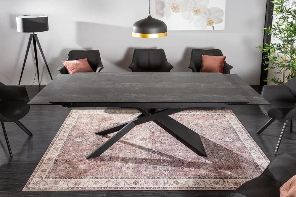 riess-ambiente Esstisch EUPHORIA Keramik Anthrazit Ausziehbar