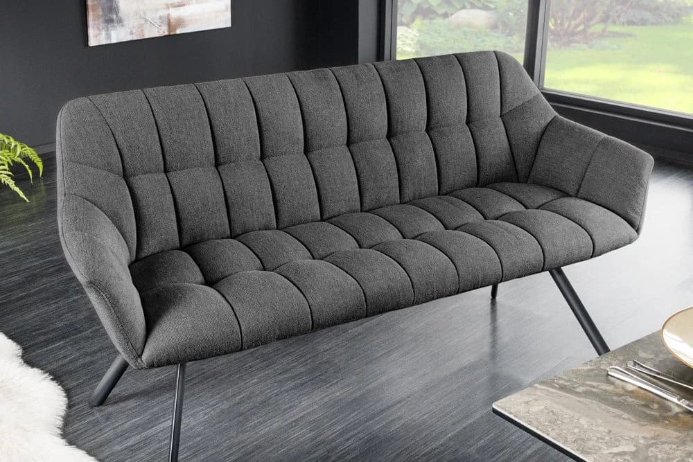 riess-ambiente Sitzbank PAPILLON 165cm Anthrazit Metall