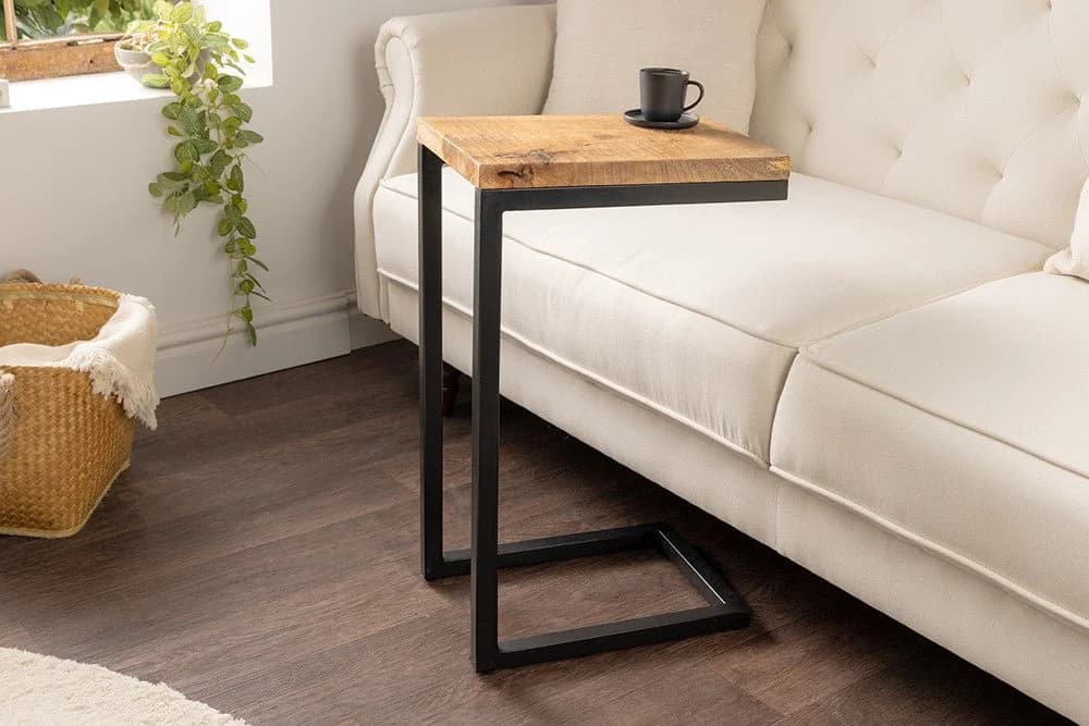 riess-ambiente Beistelltisch GASTON 65cm Natur Industrial Design