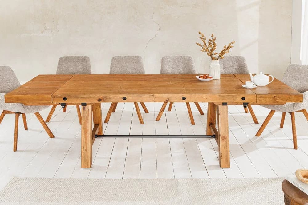 riess-ambiente Esstisch FINCA Verlängerbar Vintage Braun Recyceltes Holz