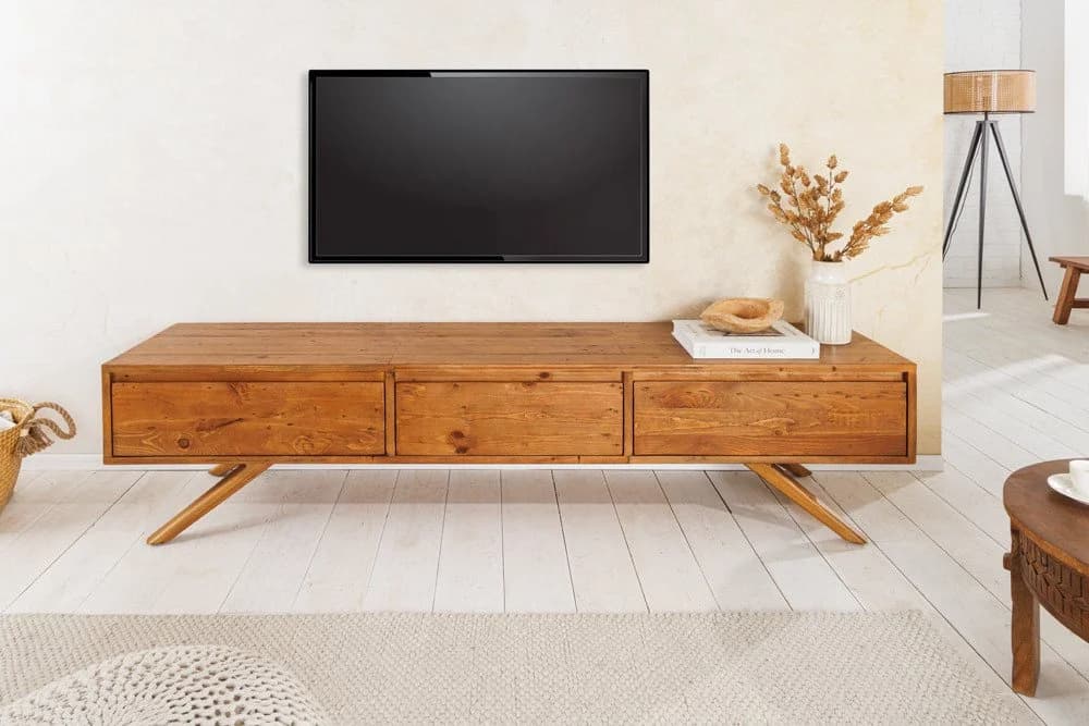 riess-ambiente Lowboard FINCA 180cm Vintage Braun TV-Schrank Massivholz