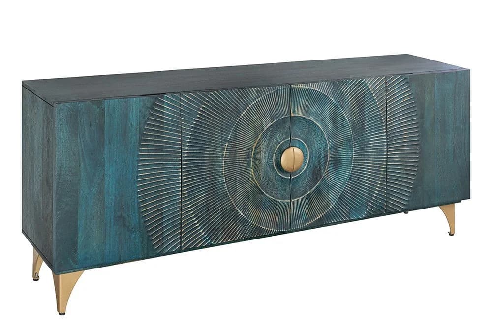 riess-ambiente Sideboard GOLDEN SUNSET 180cm Türkis Gold