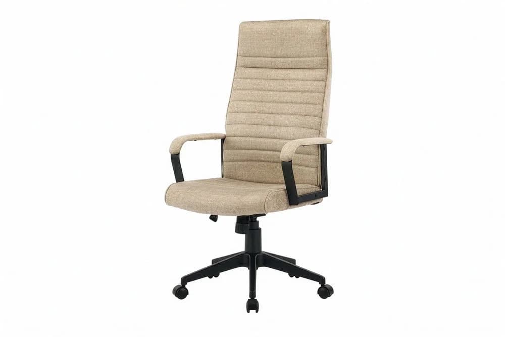 riess-ambiente Bürostuhl LAZIO beige/schwarz Samt höhenverstellbar