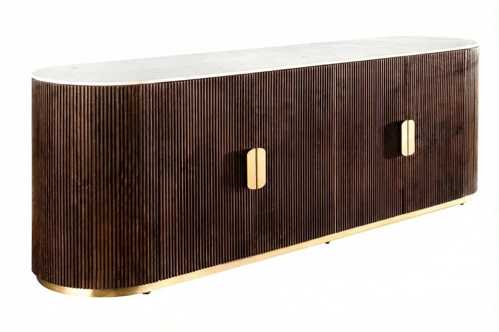 riess-ambiente Sideboard GATSBY Vintage Mangoholz Marmor