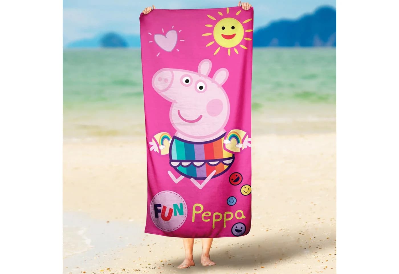 BERONAGE Peppa Wutz Badetuch 60x120 cm Baumwolle