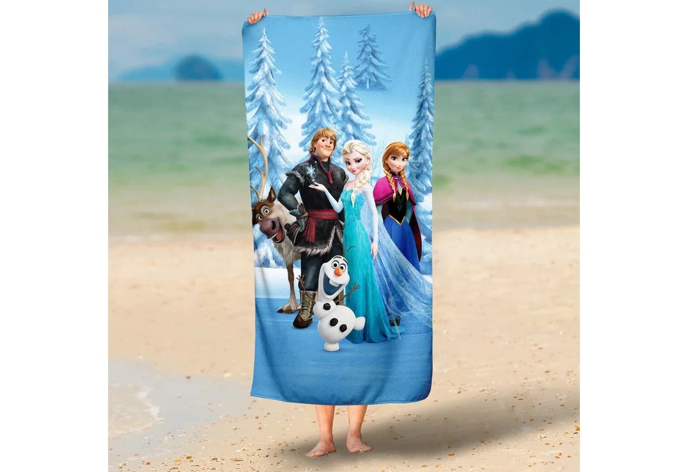 BERONAGE Strandtuch Frozen Disney Eiskönigin 100% Baumwolle Frottee