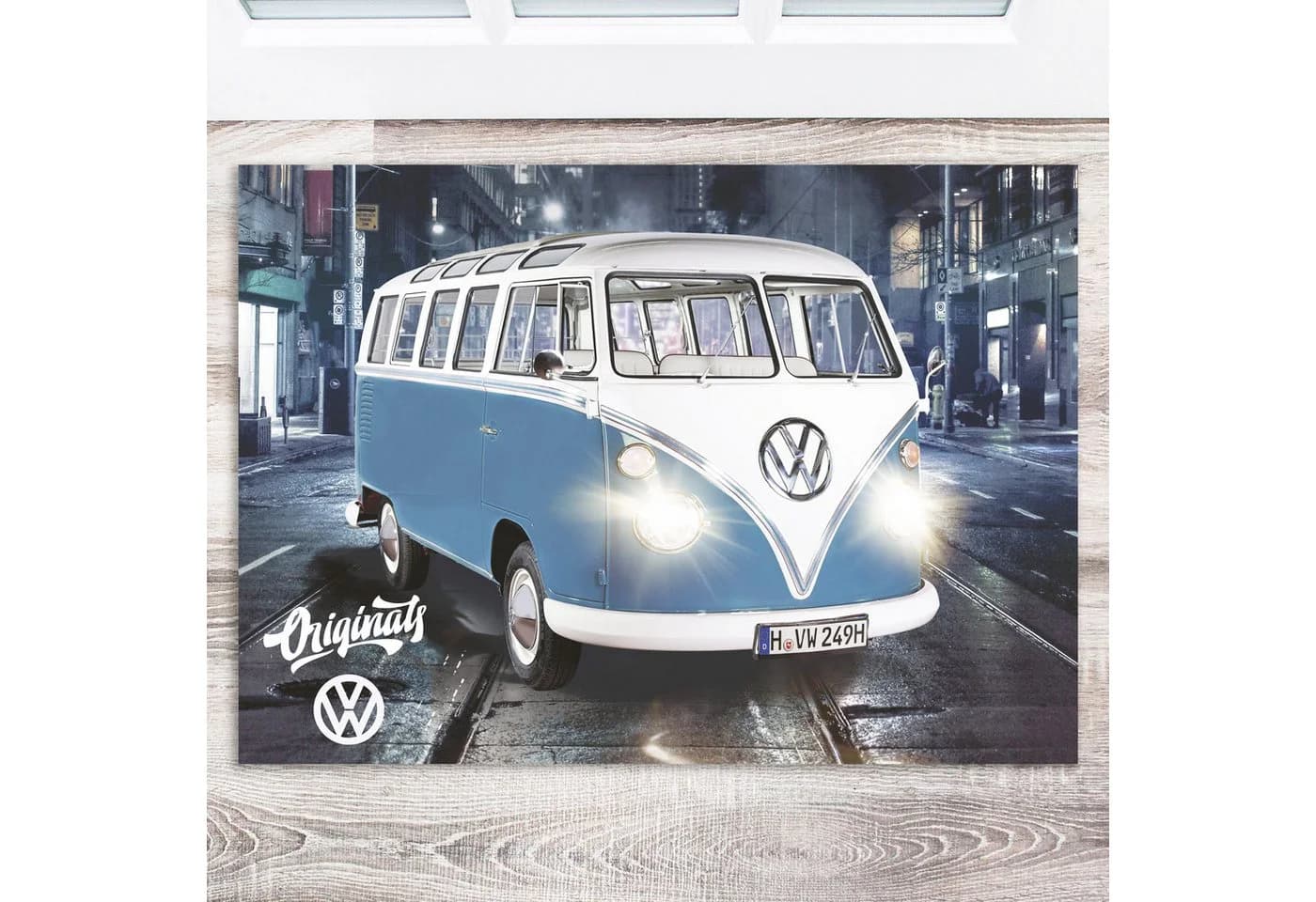 BERONAGE VW Bulli Fußmatte Vintage 50x70 cm