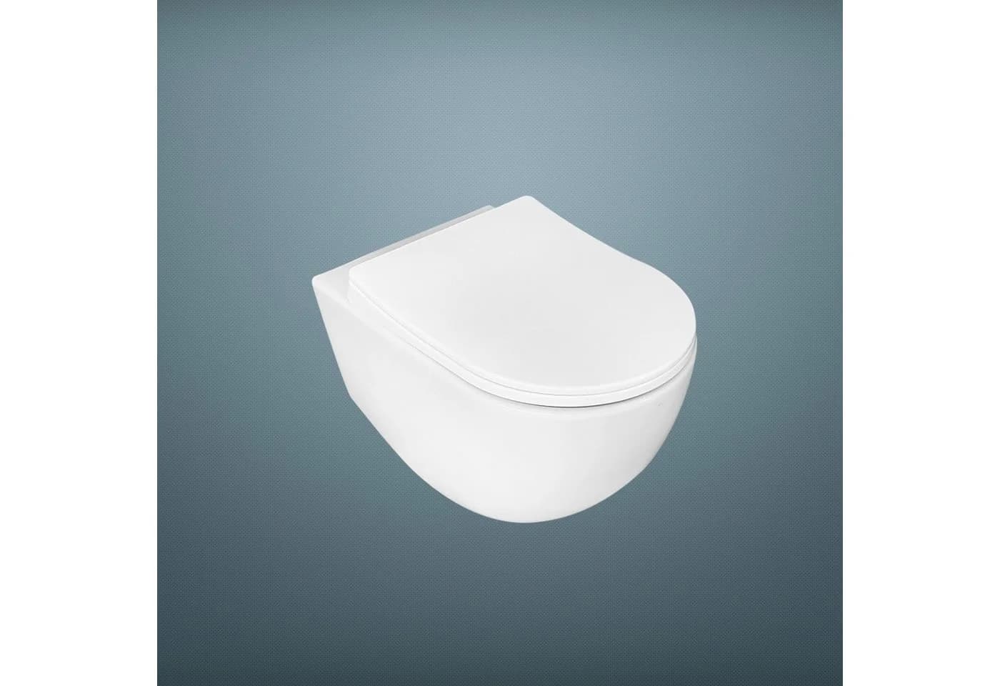 Aqua Bagno WC-Sitz mit Softclose Funktion Weiss O-Form