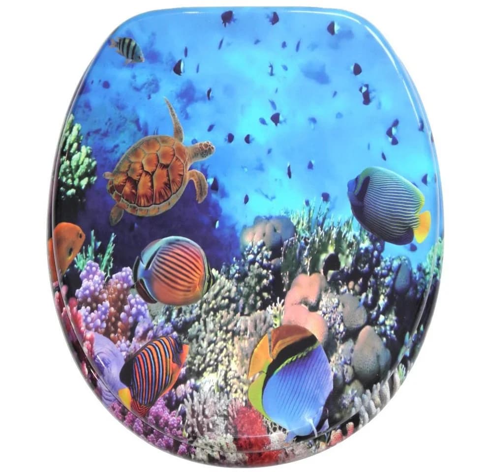 Sanilo Badaccessoire-Set 6-teilig Ocean WC-Sitz mit Absenkautomatik