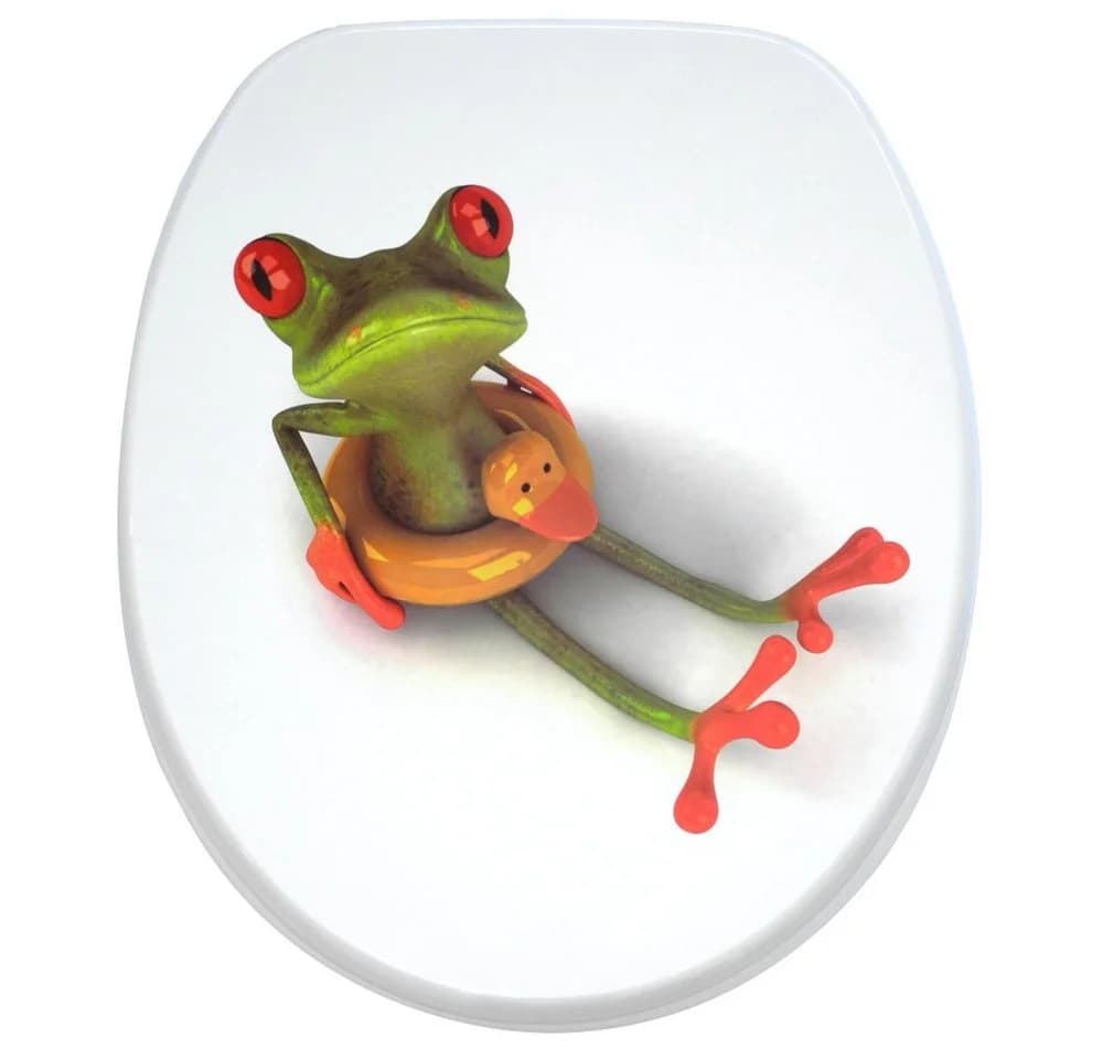 Sanilo Badaccessoire-Set 6-teilig Froggy mit WC-Sitz und Absenkautomatik