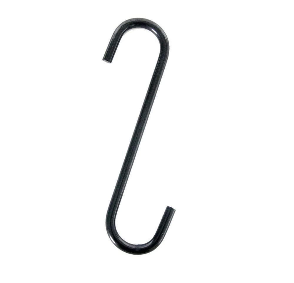 Dekowunder Wandhaken Kleiner S-Haken aus Eisen 15 cm – stabiler Halter in Schwarz