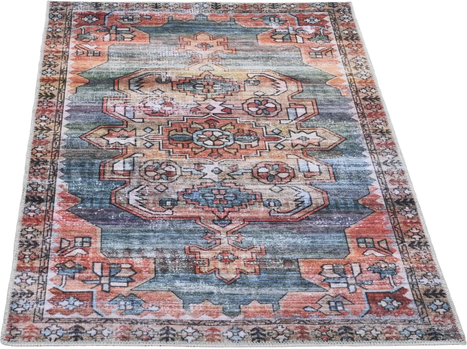 GINO FALCONE Teppich Adara GF 091 Bunt Vintage Design Polyester