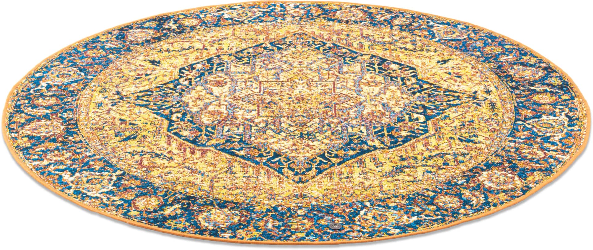 TOM TAILOR HOME Teppich Funky Outdoor Orient One Gold Rund 100cm