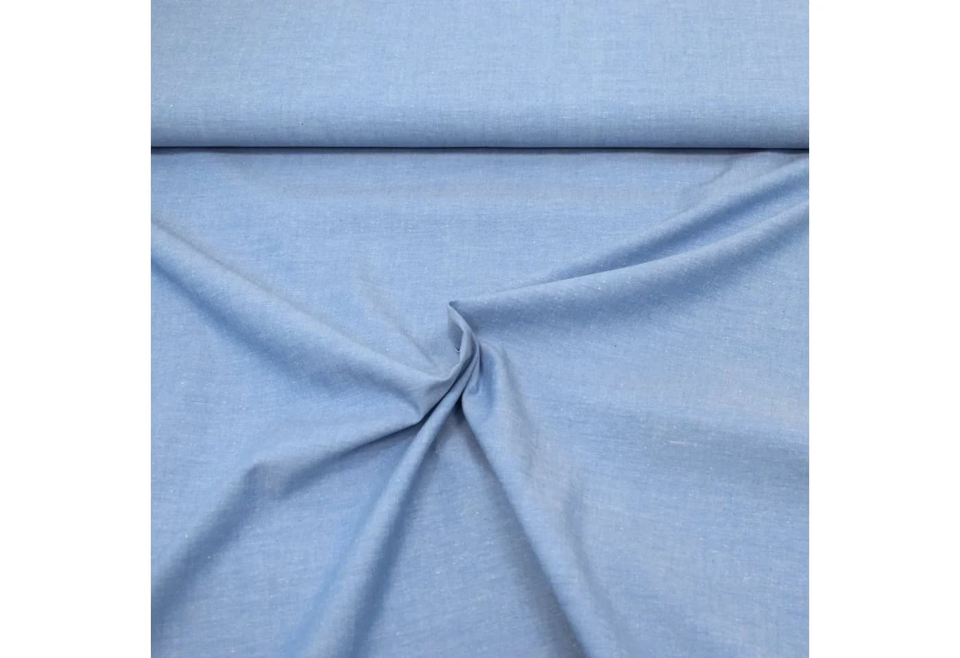 MAGAM-Stoffe Stoff "Mona" uni Baumwollstoff blau OEKO-TEX