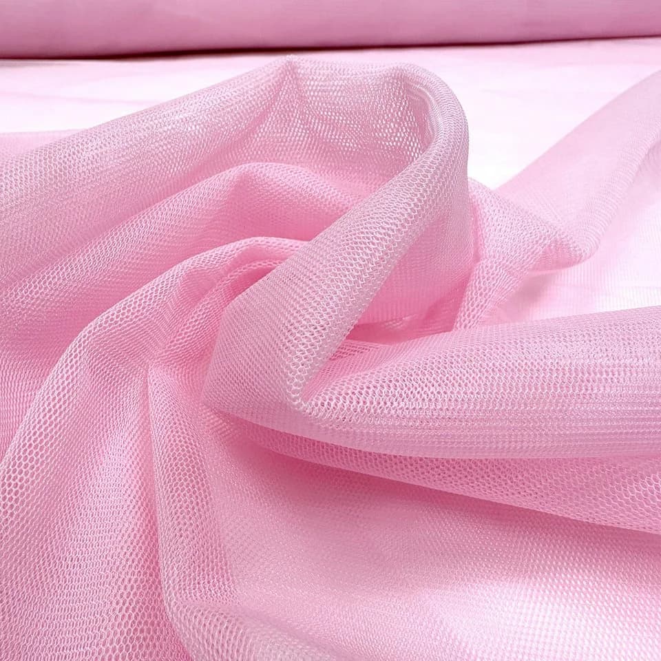 MAGAM-Stoffe Tüllstoff Jasmin Rosa