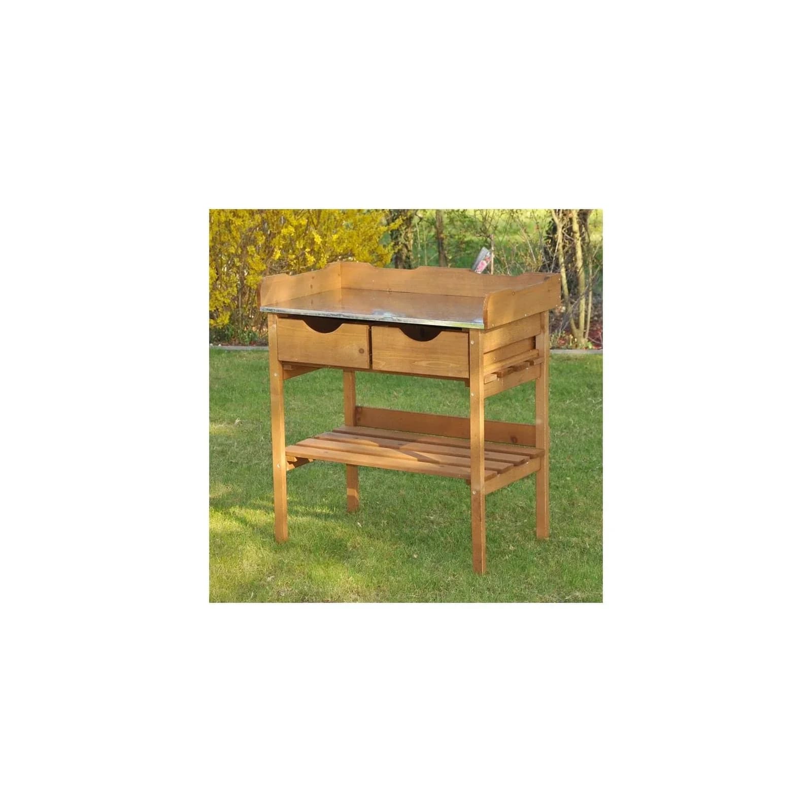 Dazikemo Pflanztisch Gärtnertisch Holz braun