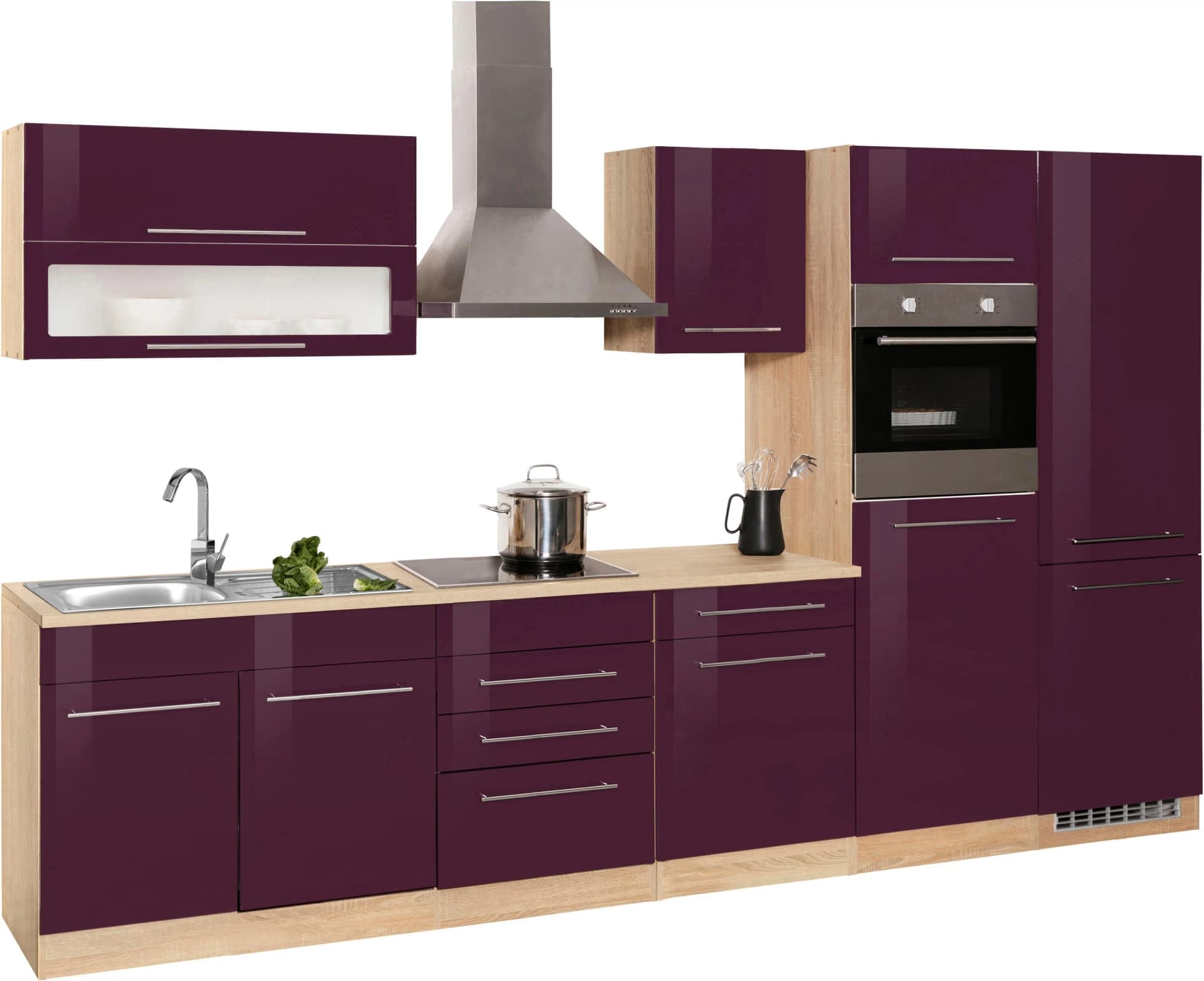 KOCHSTATION "KS-Eton" mit E-Geräten, Breite 330 cm