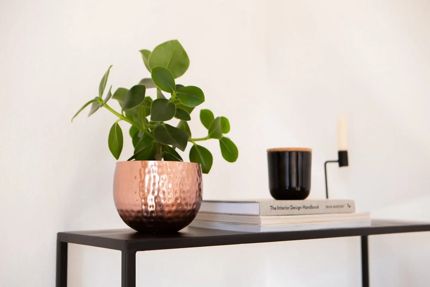 LaLe Living Blumentopf Baha gehämmert Kupfer Gold Ø13,5 cm