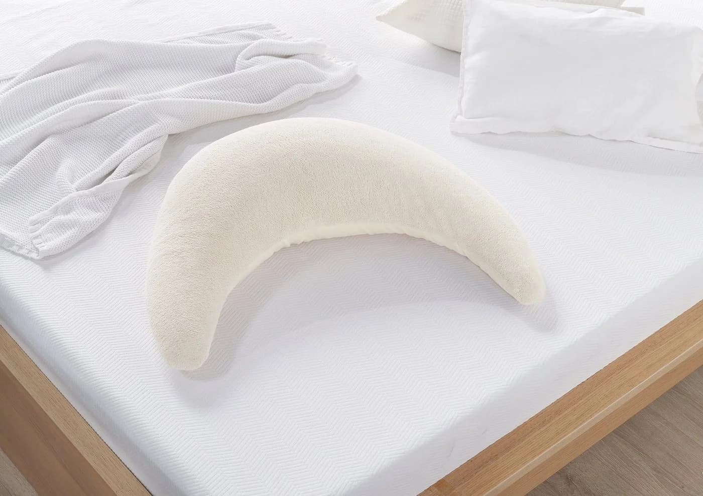 Kinderhaus Blaubaer Stillkissen Plüschmond Beige mit Spucktuch